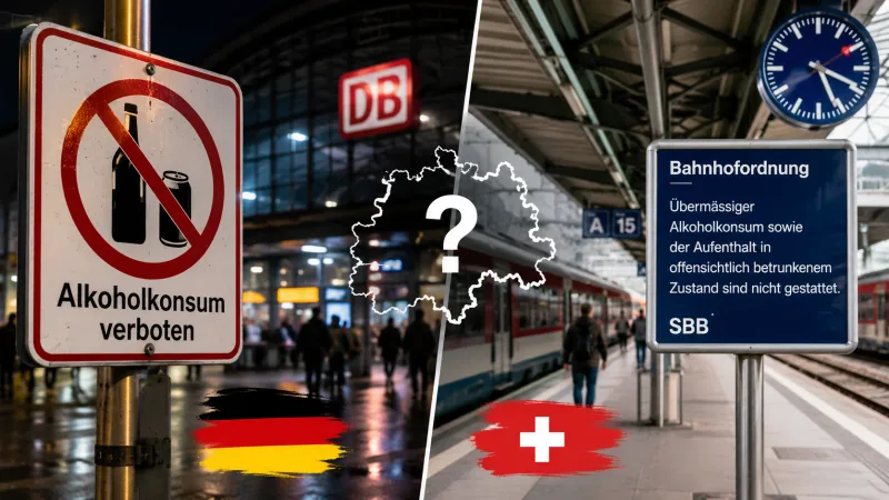 Deutschland verbietet Alkohol an Bahnhöfen