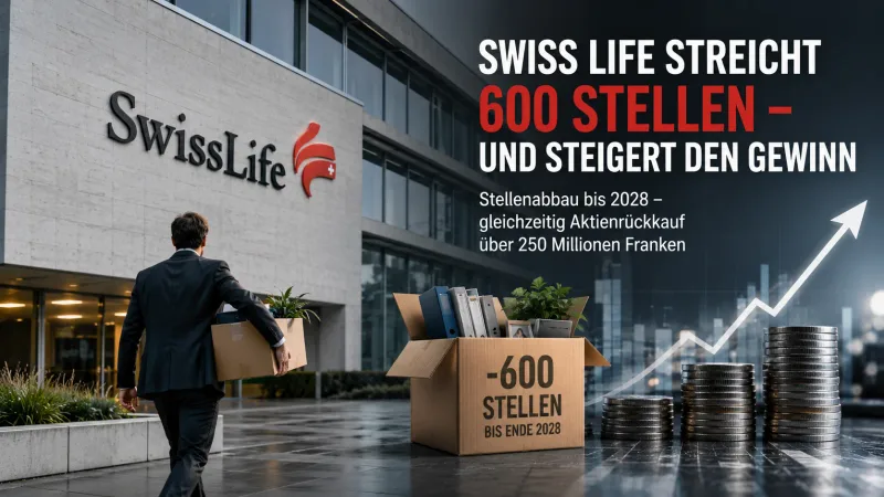 Swiss Life streicht 600 Stellen