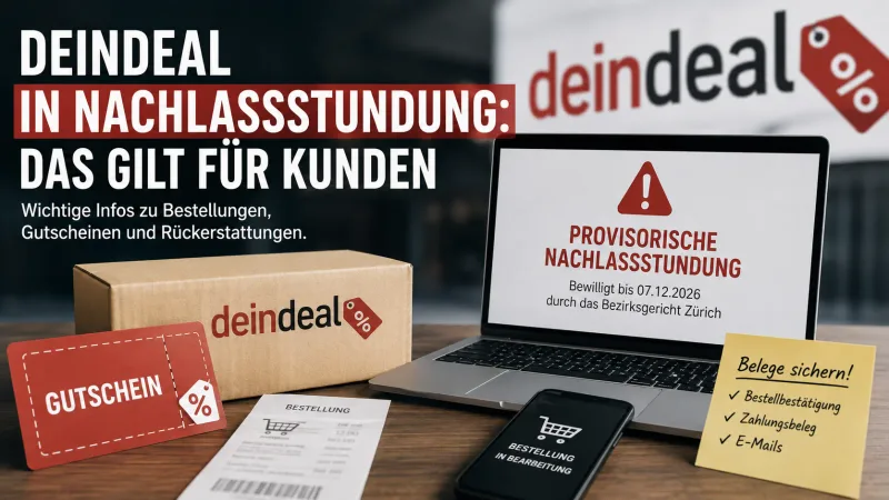 DeinDeal Nachlassstundung