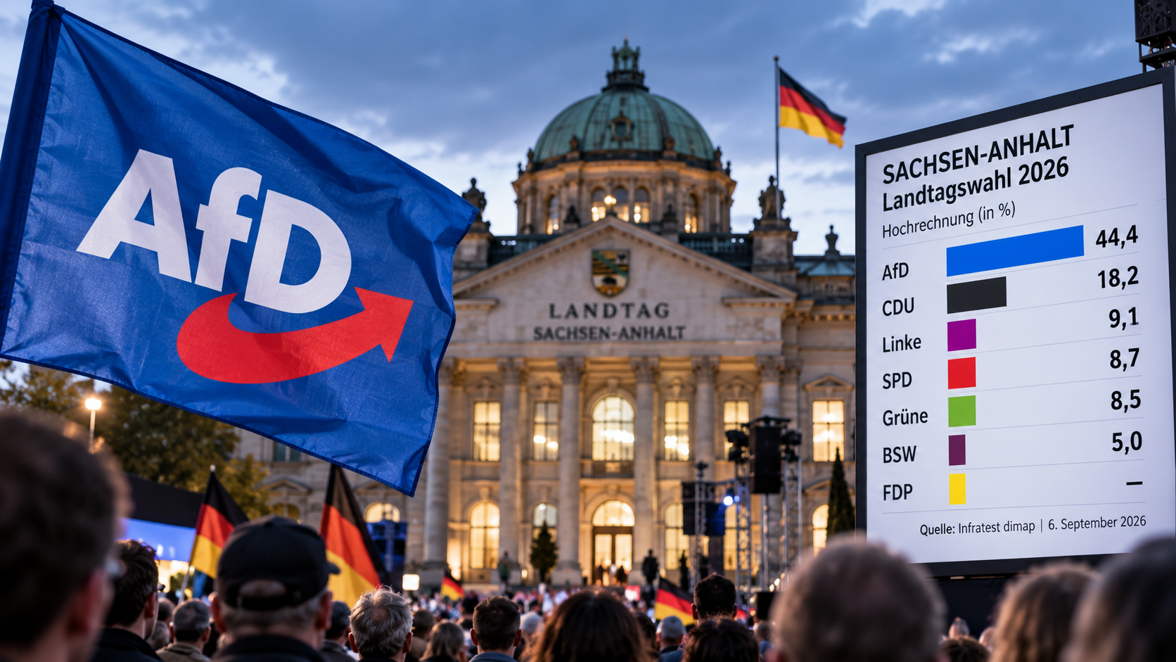 AfD gewinnt Sachsen