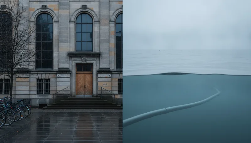 Symbolisches Gerichtsgebäude als Hinweis auf ein laufendes Verfahren zu Nord Stream